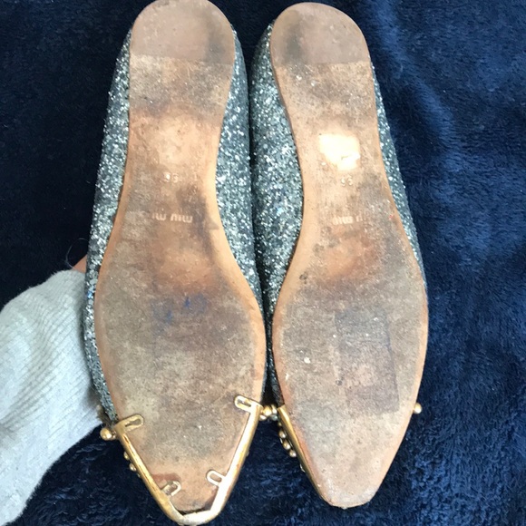 Miu Miu glitter embellished crystal metallic chic - Picture 8 of 8